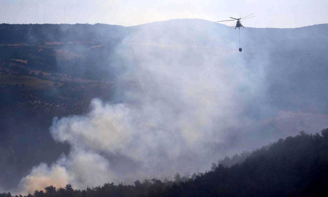 Çanakkale'deki orman yangını 39 saattir sürüyor 10
